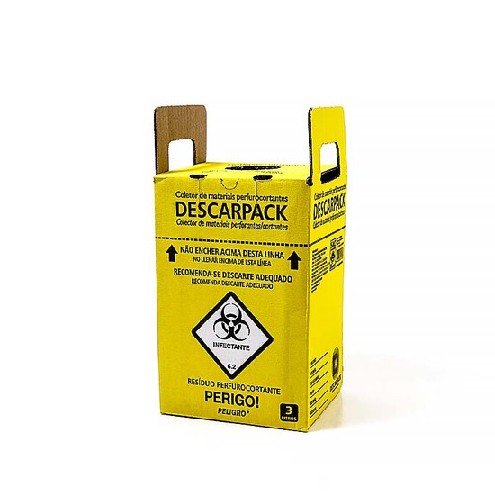Coletor de Material Perfuro Cortante 3L – Descarpack