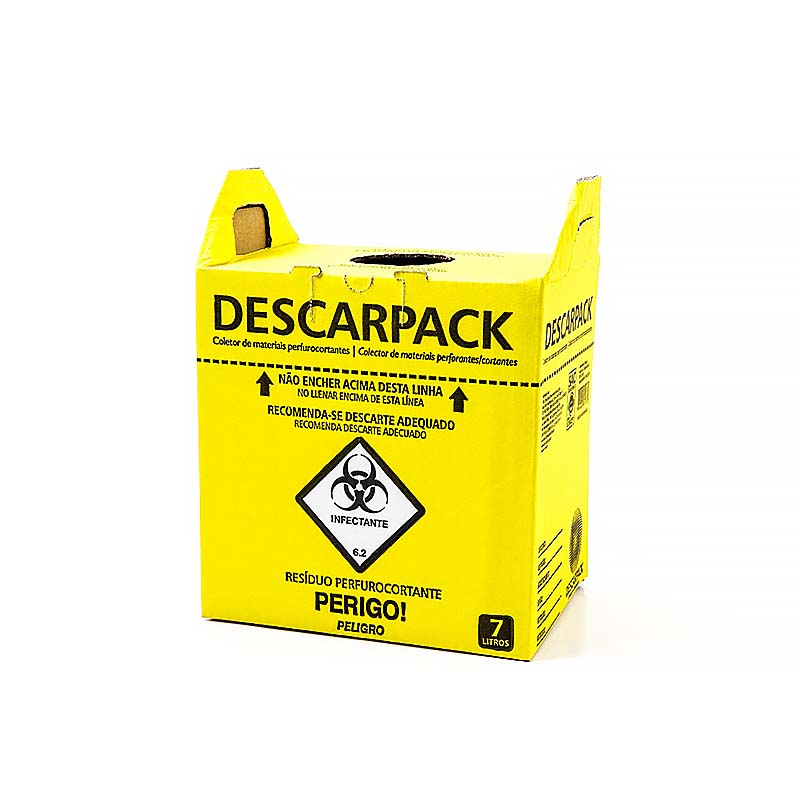 Coletor de Material Perfuro Cortante – Descarpack 7lts